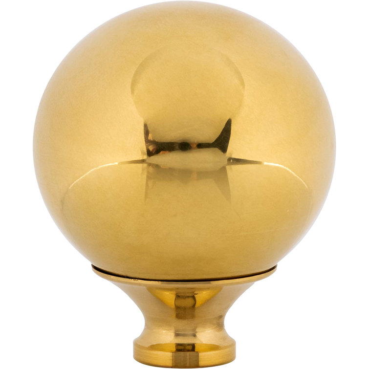 UNIQANTIQ HARDWARE SUPPLY Polished Brass Ball Bed Post Finials Wayfair
